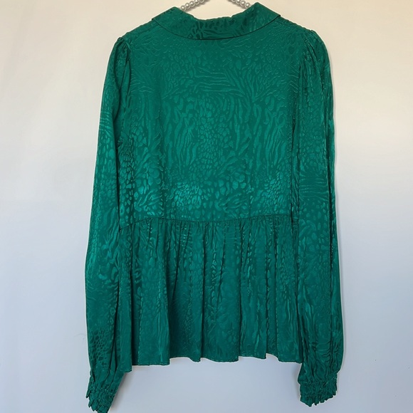 LILLY PULITZER JAYLENE JACQUARD EVERGREEN PARTY ANIMAL TOP ~ NWT - Picture 8 of 16